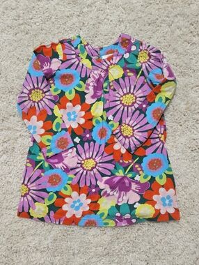Hanna Andersson Bright Floral Tunic Size 6 Girl's 120